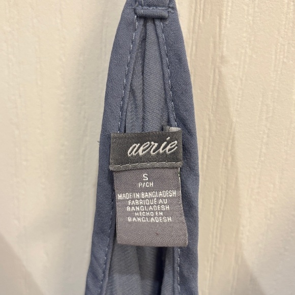 Aerie Soft Blue Lace Chemise - Picture 2 of 6